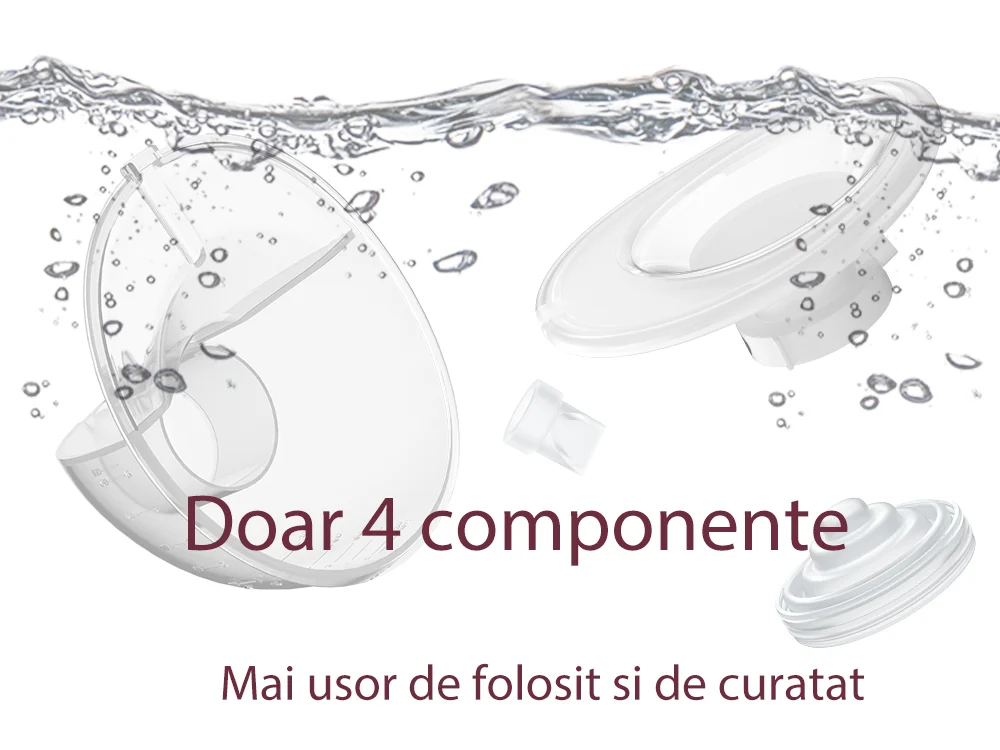 Pompa de sân Momcozy Hands-Free Dubla M5 Grey [10]