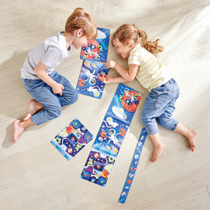 Puzzle pentru copii Aventura in Spatiu (3 in 1) si joc storytelling [4]