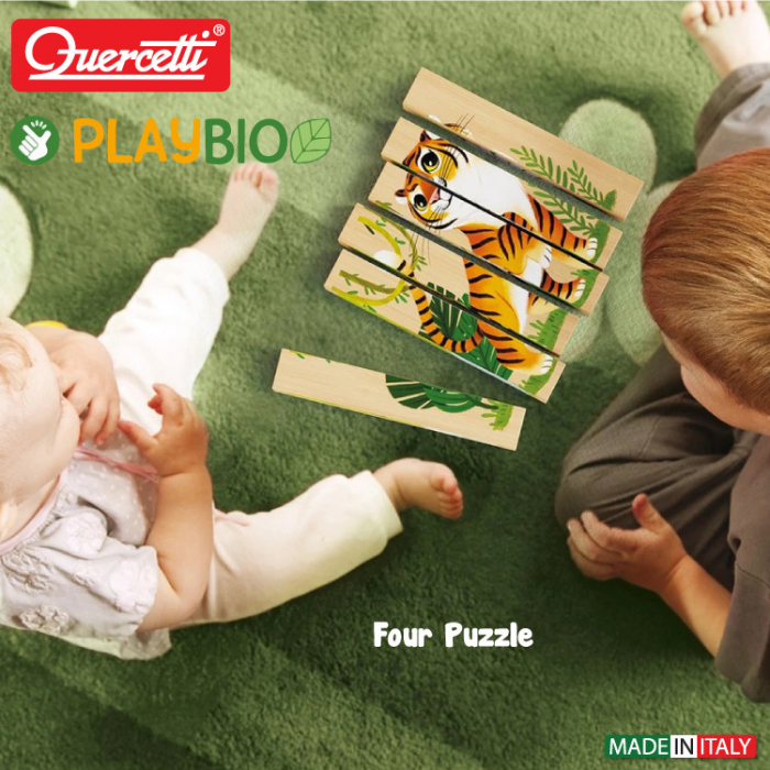 Quercetti Four Puzzle Animale Salbatice Bio [3]