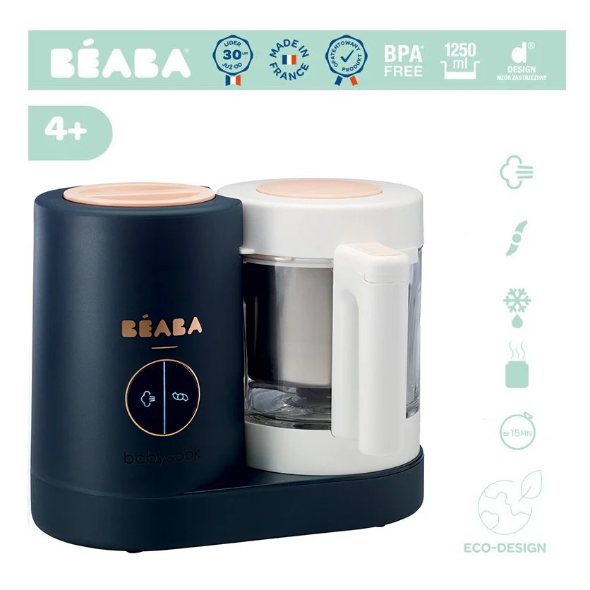 Robot gatire cu aburi Beaba Babycook NEO Night Blue [3]
