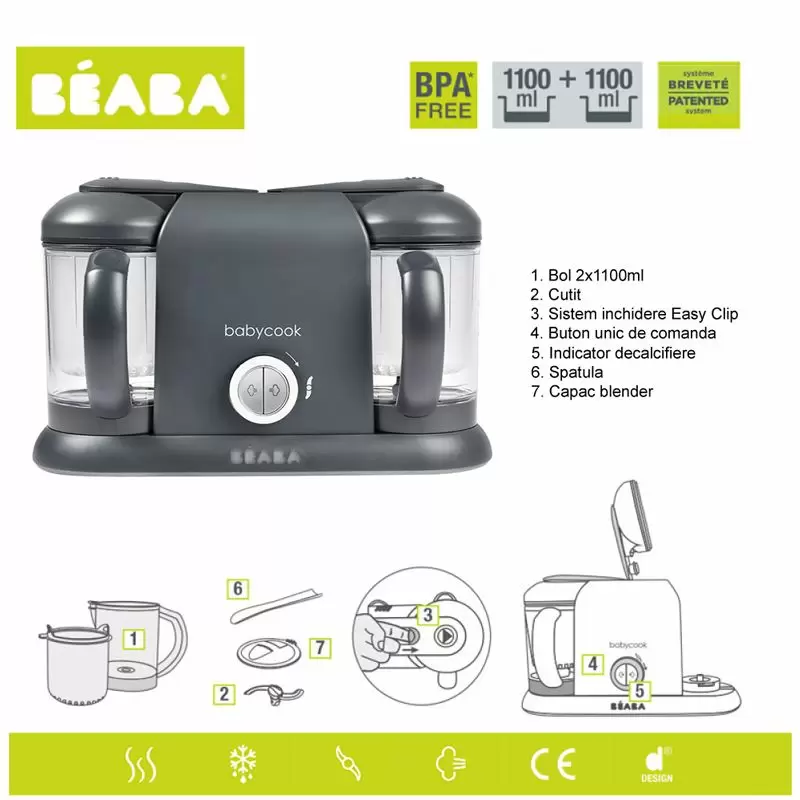 Robot Beaba Babycook Plus Dark Grey [5]