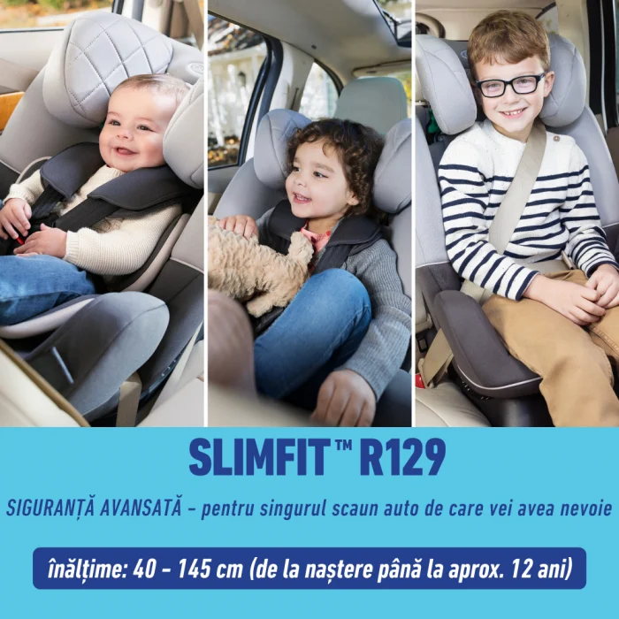 Scaun auto Graco SlimFit i-Size 0-12 ani Midnight [8]