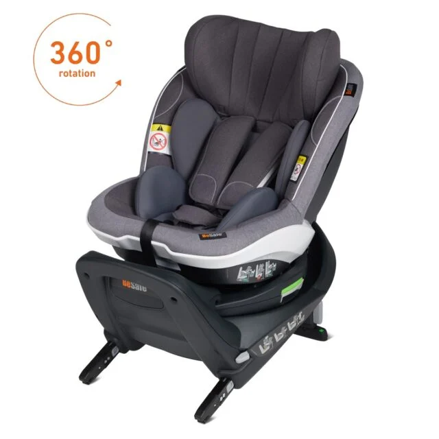 Scaun auto rotativ Besafe iZi Turn i-Size Metallic Melange [4]
