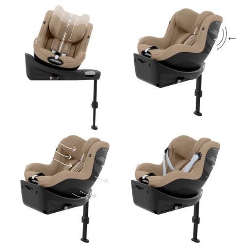 Scaun auto rotativ Cybex Sirona Gi i-Size Plus almond beige [6]