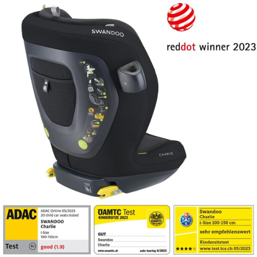 Scaun auto Swandoo Charlie i-Size Chia Black [2]