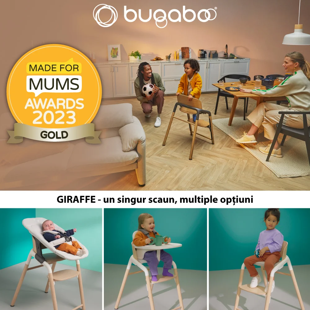 Scaun Bugaboo Giraffe Neutral Wood/White [7]