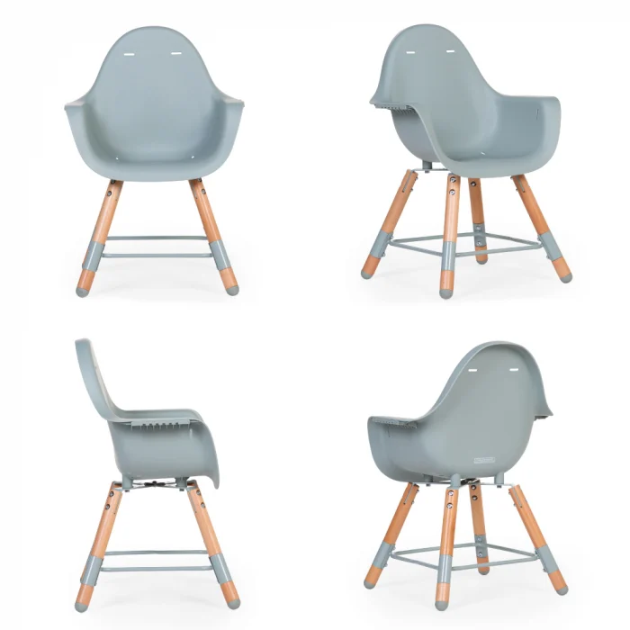 Scaun de masa reglabil in inaltime Childhome Evolu 2 Natural/Menta [3]