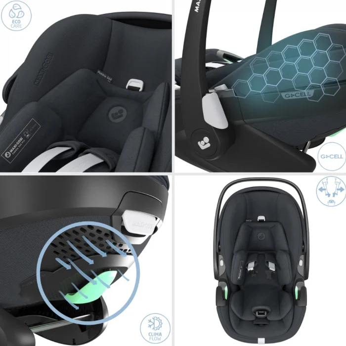 Scoica auto Maxi-Cosi Pebble 360 Pro² Essential Graphite [12]
