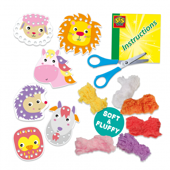 Set creativ de jucarie - Bucle pufoase - Animale din fire moi [2]