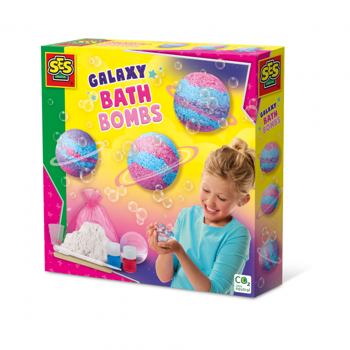 Set creativ de jucarie copii - Bombe de baie Galaxy