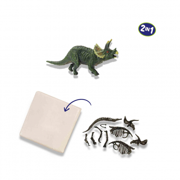 Set creativ Dino si excavarea scheletului 2 in 1 - Triceratops [4]