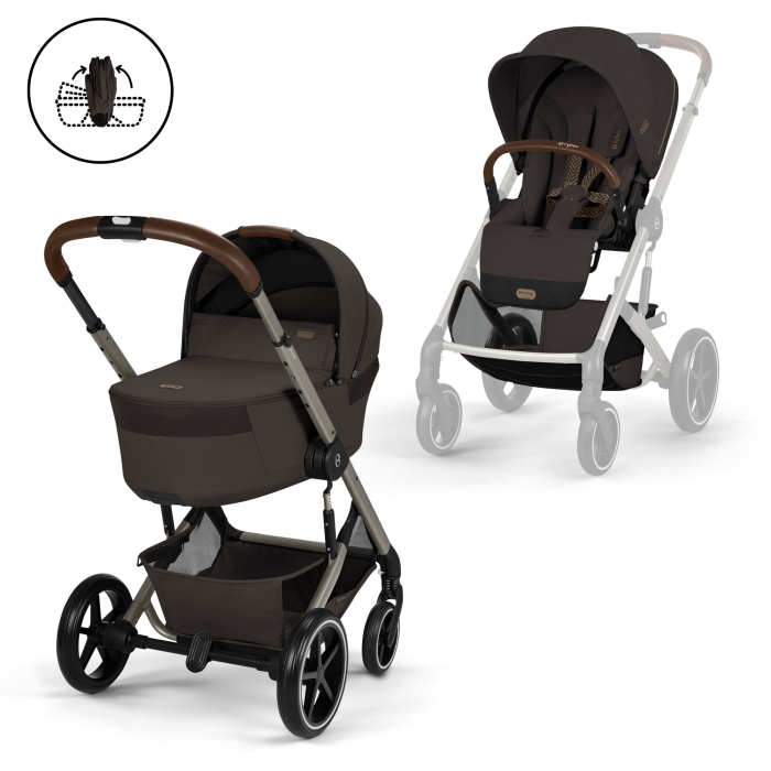 Carucior Cybex Balios S Lux 4 in 1 Chocolate Brown [2]