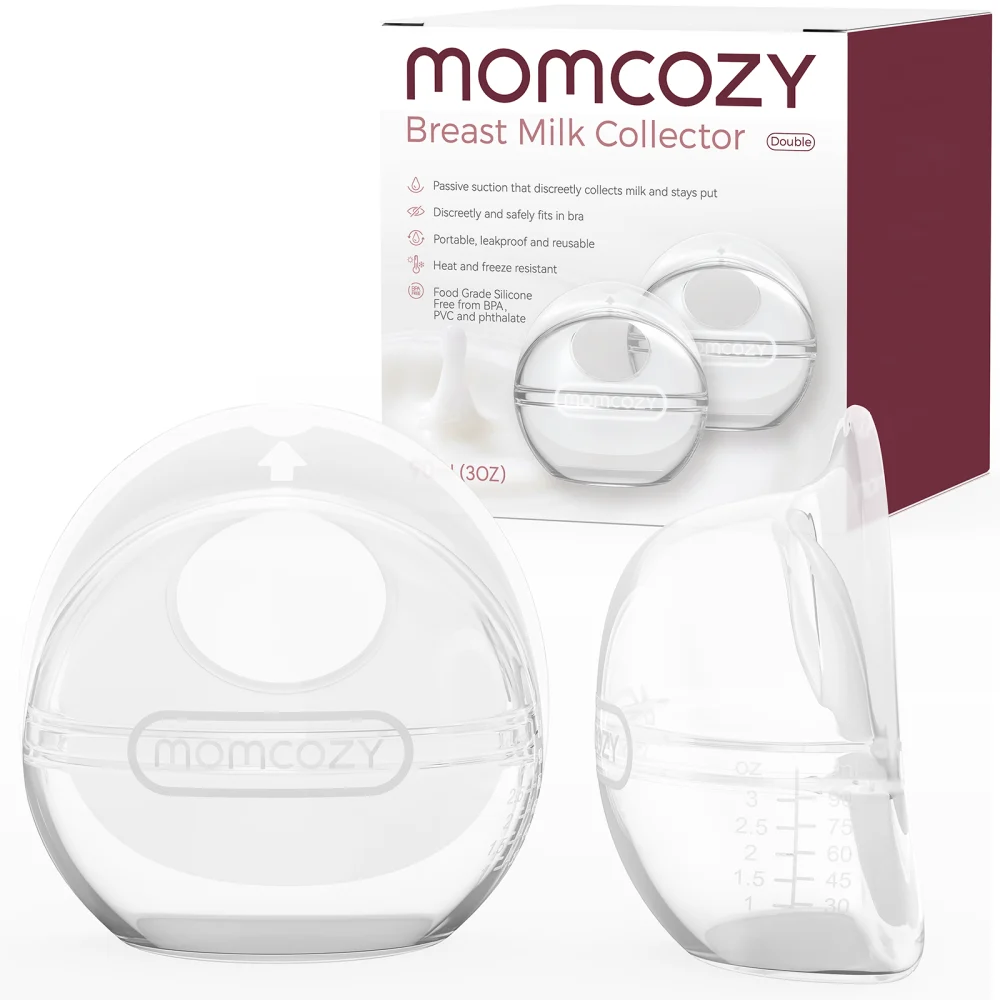 Pompe de sân - Recipient colector lapte reutilizabil Momcozy 90 ml set 2 buc