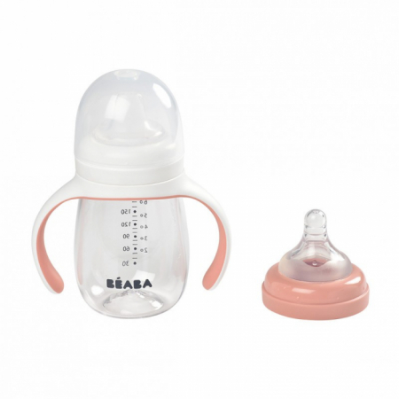 Biberon de invatare 2 in 1 din Tritan Beaba 210 ml [2]