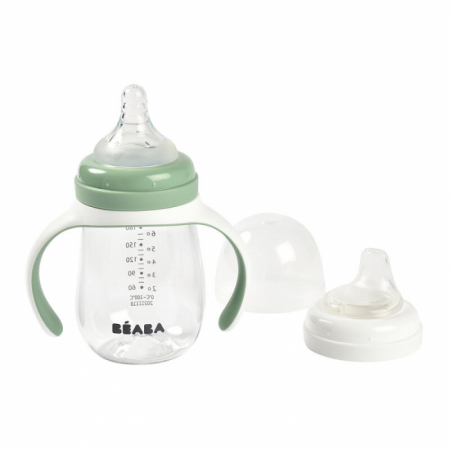 Biberon de invatare 2 in 1 din Tritan Beaba 210 ml [2]