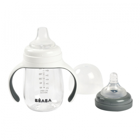 Biberon de invatare 2 in 1 din Tritan Beaba 210 ml [2]