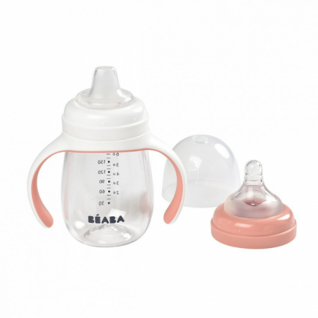 Biberon de invatare 2 in 1 din Tritan Beaba 210 ml [3]