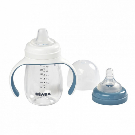 Biberon de invatare 2 in 1 din Tritan Beaba 210 ml [3]