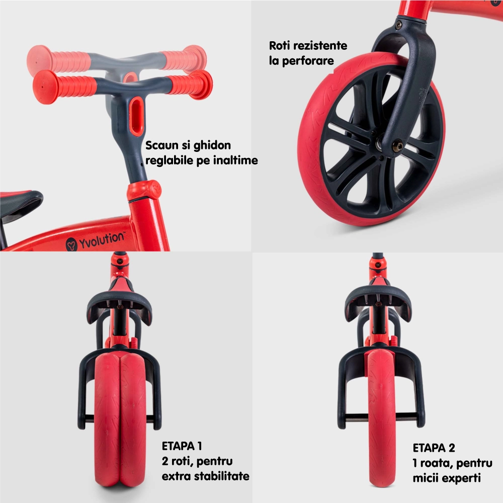 Bicicleta echilibru Yvolution Y Velo Junior Red [4]