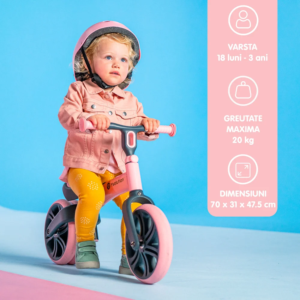 Bicicleta echilibru Yvolution Y Velo Junior pink [4]