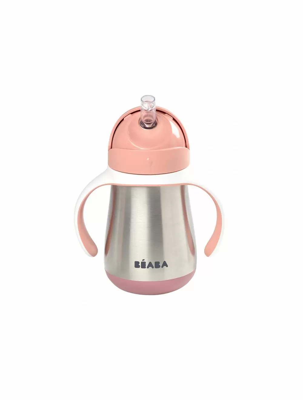 CANI SI TERMOSURI - Cana inox cu pai Beaba 250ml - Roz
