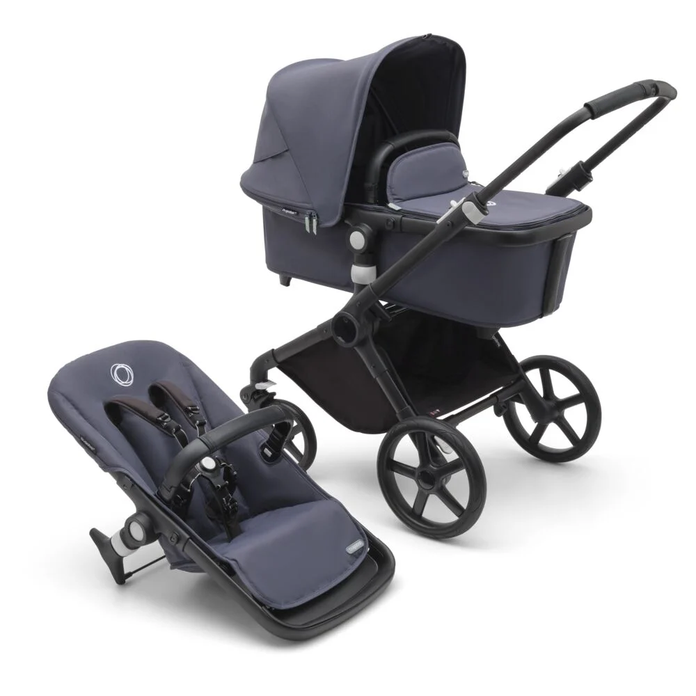 Carucior Bugaboo Fox Cub Black/Stormy Blue 2 in 1 [0]