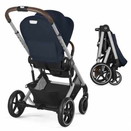 Carucior Cybex Balios S Lux 3 in 1 Silver/Ocean Blue [2]