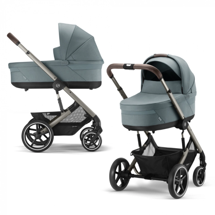 Carucior Cybex Balios S Lux 2 in 1 Taupe/Sky Blue [6]