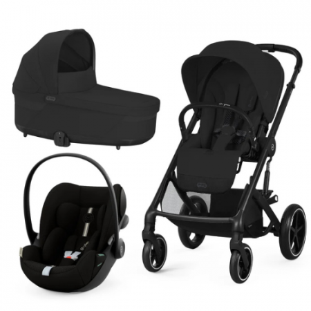 CARUCIOARE 3 IN 1 - Carucior Cybex Balios S Lux 3 in 1 Black/Moon Black