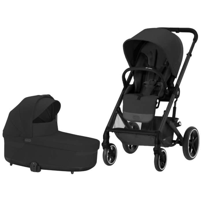 CARUCIOARE 3 IN 1 - Carucior Cybex Balios S Lux 3 in 1 Black/Moon Black