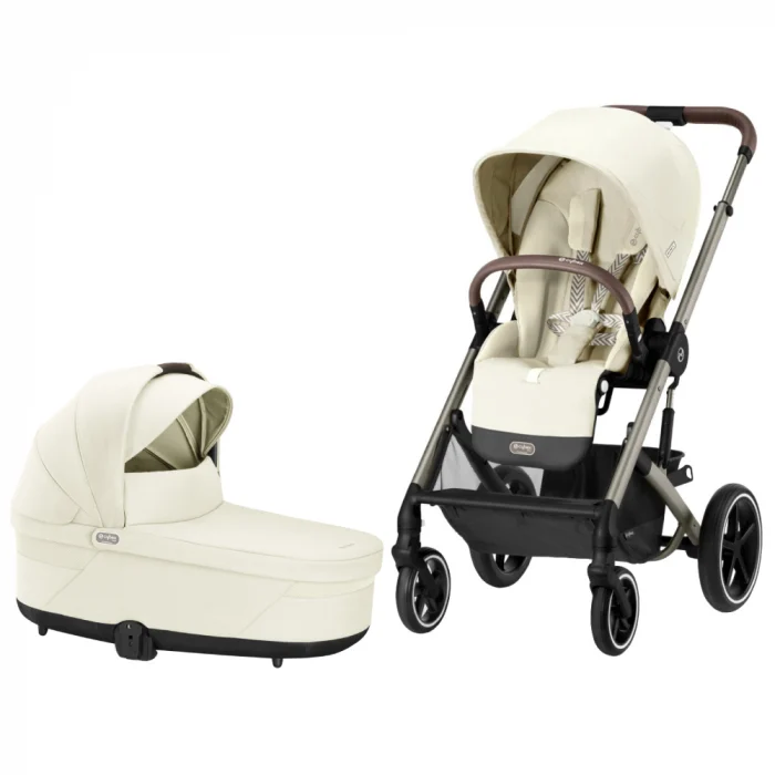 CARUCIOARE 2 IN 1 - Carucior Cybex Balios S Lux 2 in 1 Taupe/Seashell Beige