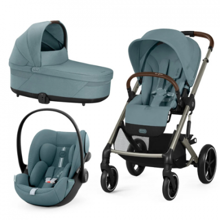 Carucior Cybex Balios S Lux 2 in 1 Taupe/Sky Blue [8]