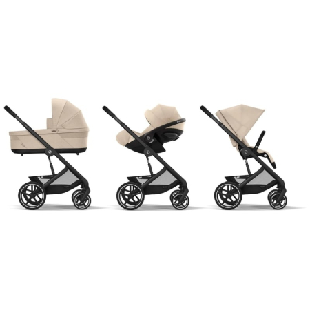 Carucior Cybex Balios S Lux 3 în 1 Black/Almond Beige – Ediție Limitată Black Friday 2025 [4]
