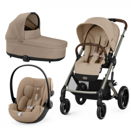 CARUCIOARE 3 IN 1 - Carucior Cybex Balios S Lux 3 in 1 Taupe/Almond Beige