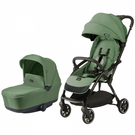 CARUCIOARE - carucior-leclerc-baby-magic-fold-plus-2-in-1-green