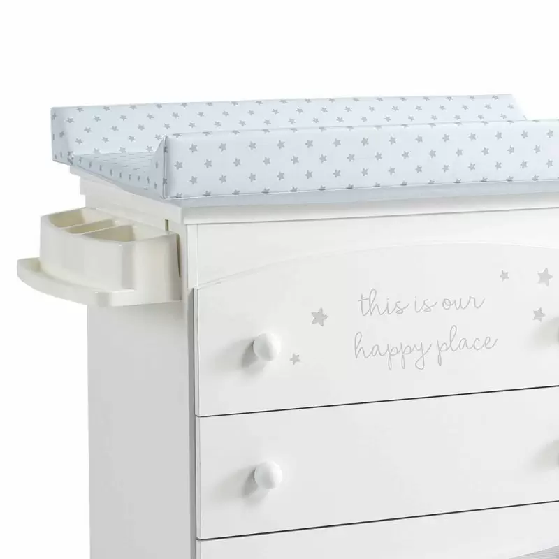 Comoda Micuna cu Masuta de infasat si Cadita Cosmic - Grey Stars - RESIGILAT [1]