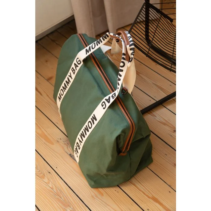Geanta de infasat Childhome Mommy Bag Signature Verde [6]