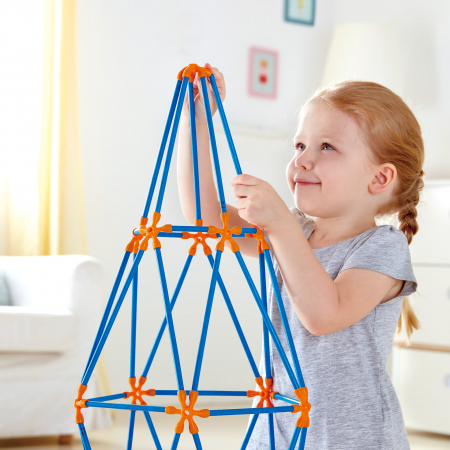 Jucarie din bambus Flexistix - Kit cu mai multe turnuri (132 piese) [1]