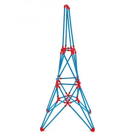 JUCARII & JOCURI - Jucarie din bambus Flexistix - Turnul Eiffel (62 piese)