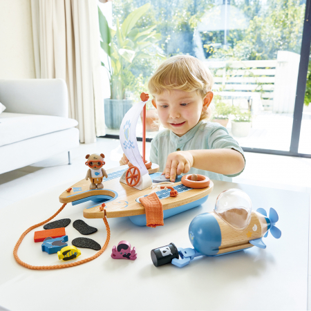 Jucarie din lemn - Catamaran (18 piese) [2]