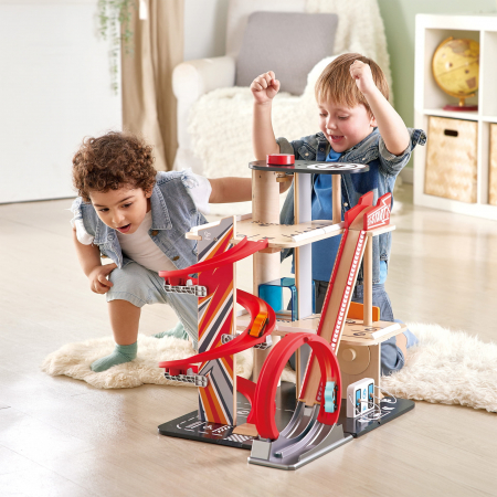 Jucarie din lemn – Garaj cu cascadorii, Gearhead [2]