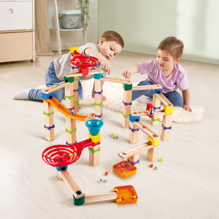 Jucarie din lemn - Marble Run Tricks N Twists (129 piese) [1]