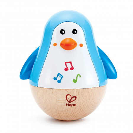 Jucarii muzicale - Jucarie din lemn - Pinguin Hopa Mitica