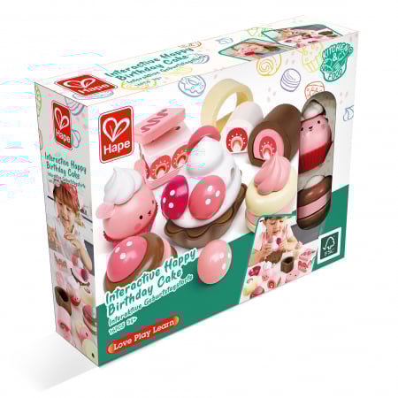 Jucarie din lemn - Set desert cu capsuni (7 piese) [9]