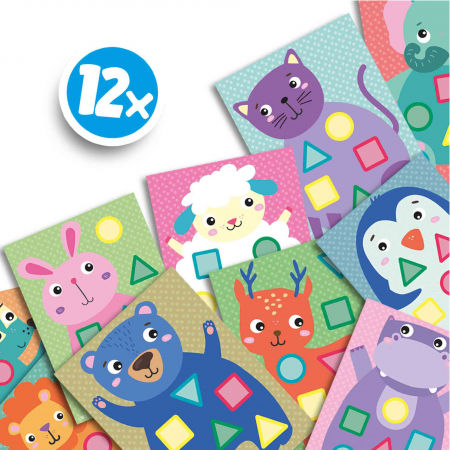 My first - Set creativ copii cu autocolante mozaic, animale [3]