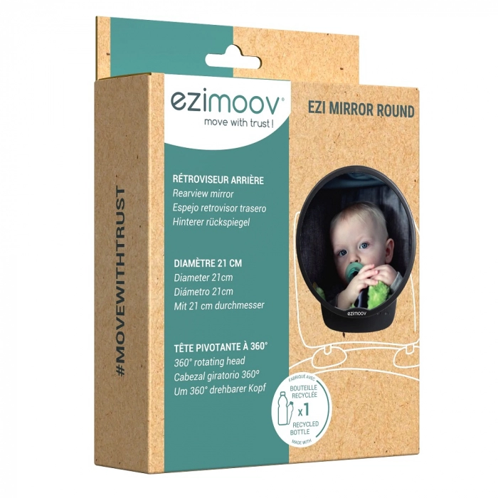 Accesorii scaune auto - Oglinda retrovizoare Ezimoov Round, Eco friendly