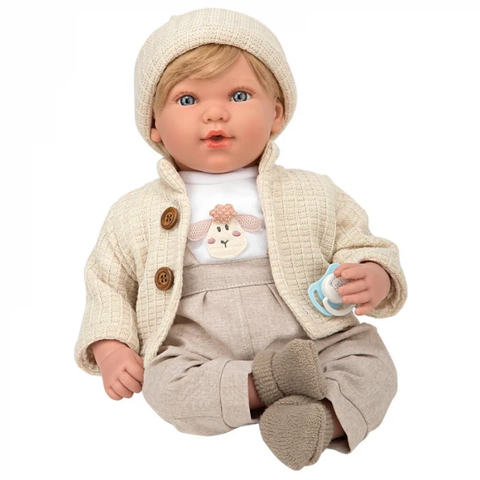 PAPUSI - Papusa cu 14 sunete Arias Irio Elegance 45 cm Beige