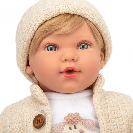 Papusa cu 14 sunete Arias Irio Elegance 45 cm Beige [1]