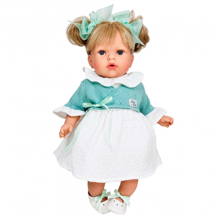 PAPUSI - Papusa Nines D'Onil, Tita Bailarina, cu sunete, cu parul blond, cu miros de vanilie, 45 cm