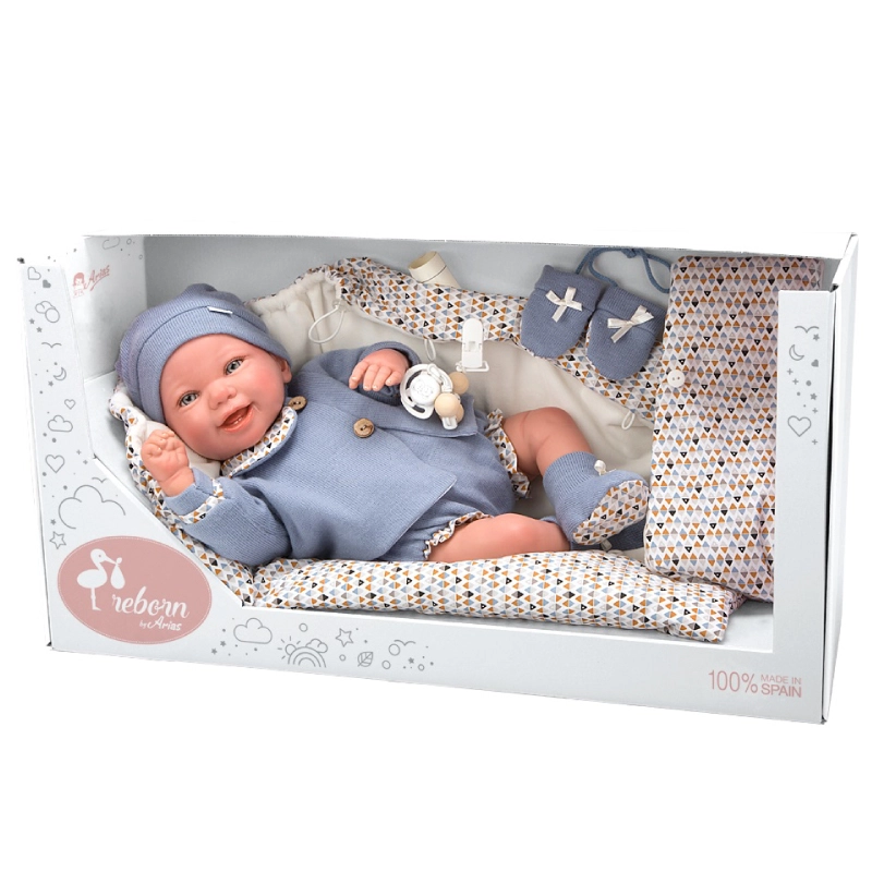 Papusa Reborn bebelus realist Arias Daniel 45 cm Blue [8]